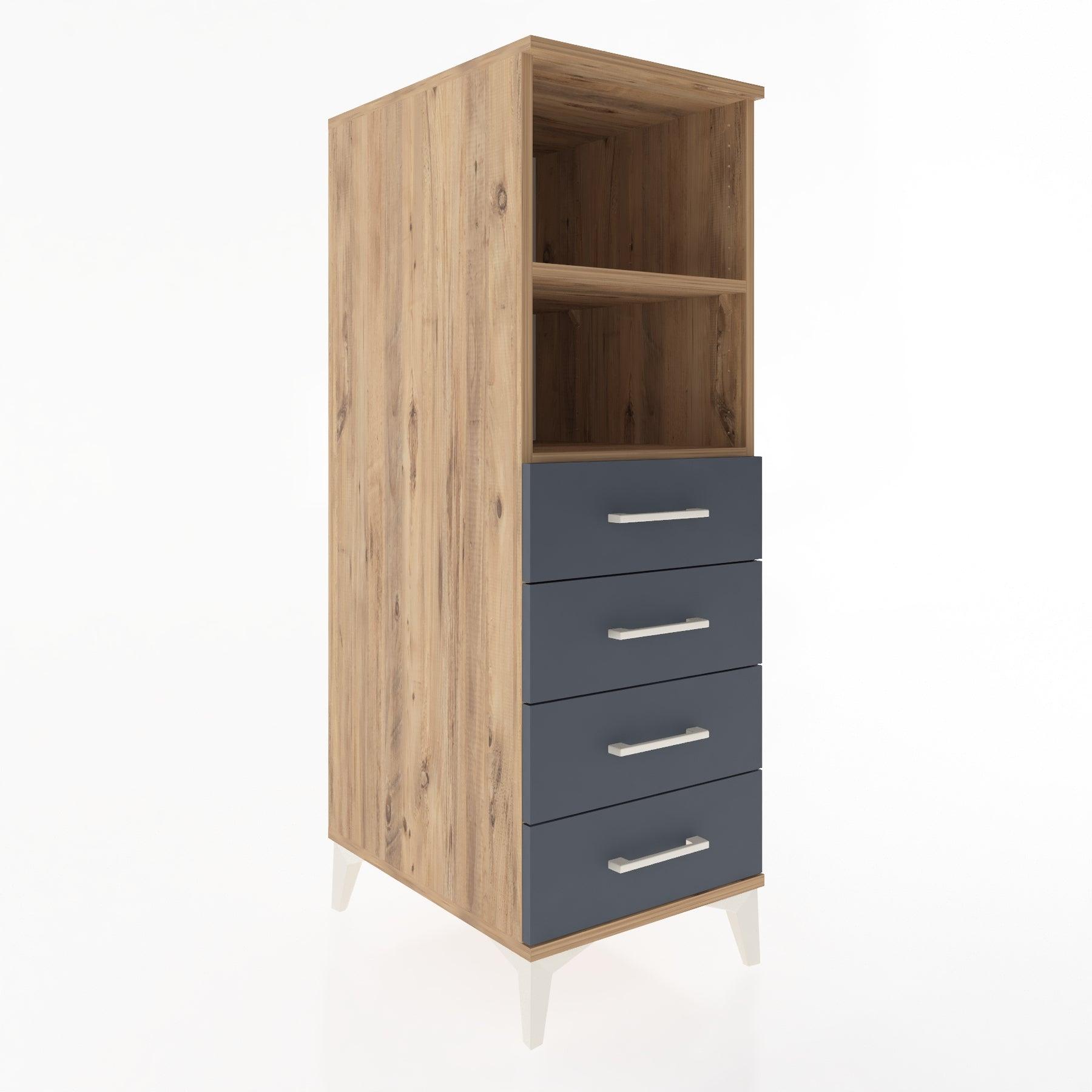 Woodntry Modular Cabinet Pine 44x59x122 cm with Drawers and Shelves CR119-3