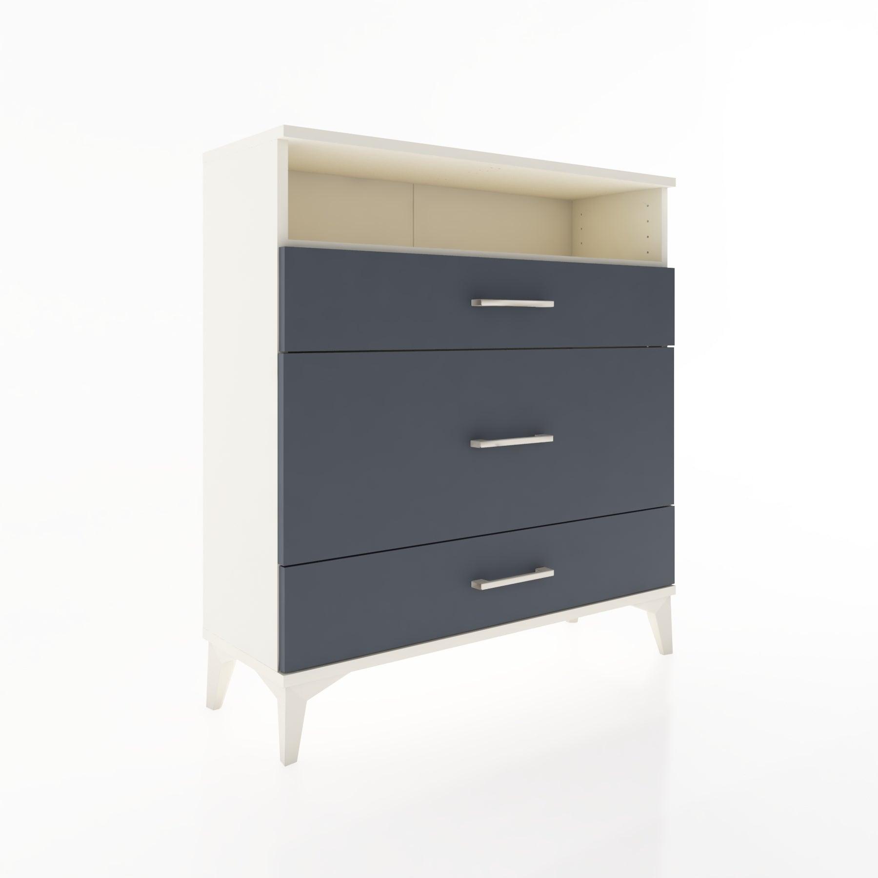 Woodntry Modular Dresser Moonstone 88x30x84 cm with Drawers and Shelves CR20-1