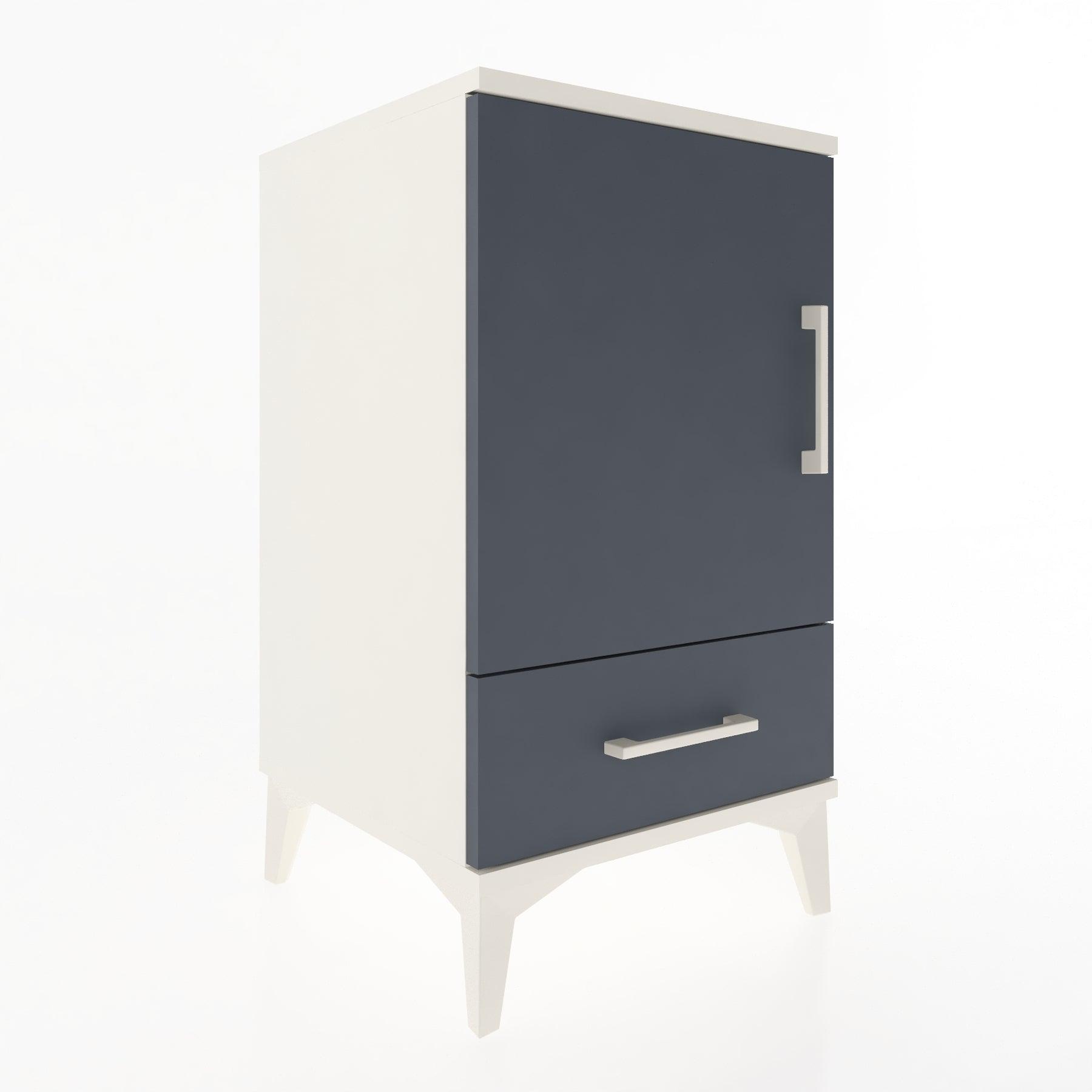 Woodntry Modular Nightstand Moonstone 44x44x68 cm with Cover and Drawer KC20-1