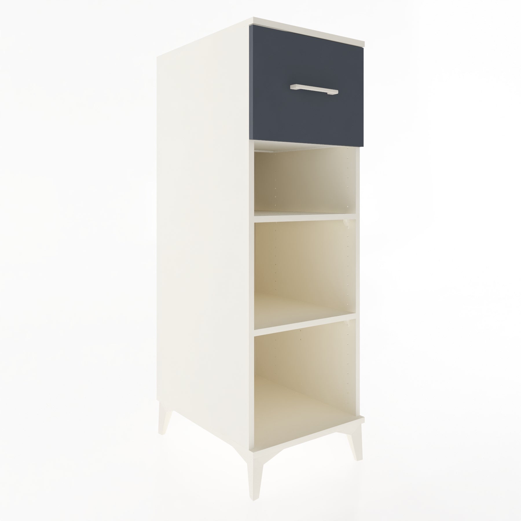 Woodntry Modular Cabinet Moonstone 44x59x122 cm with Drawers and Shelves CR70-1