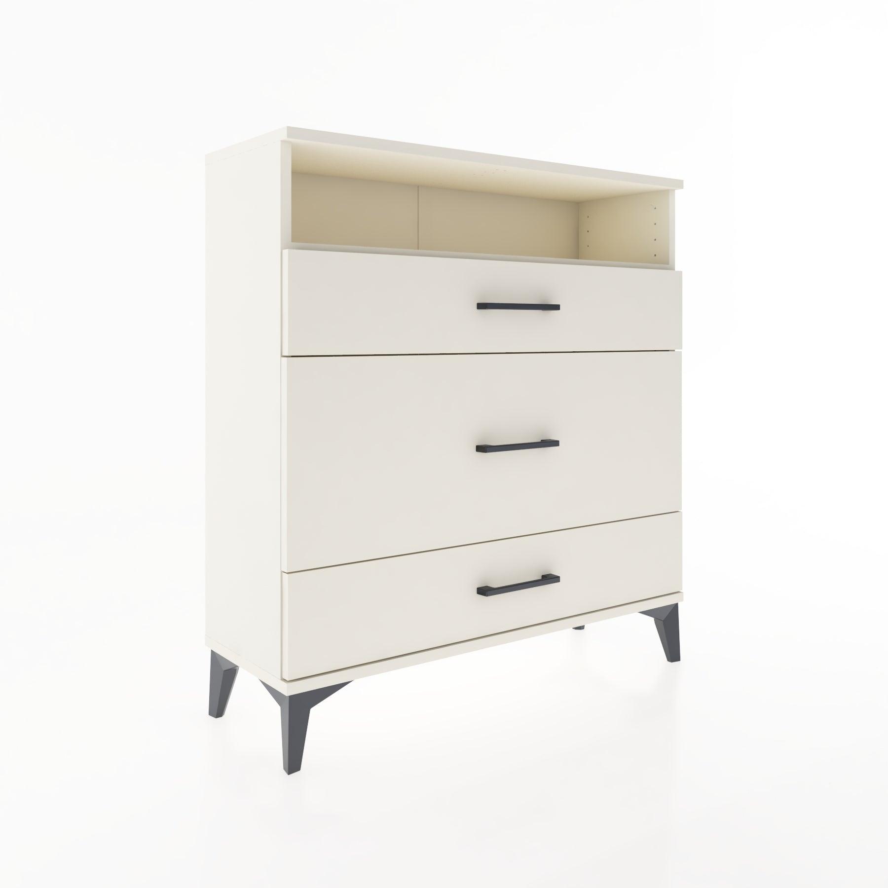 Woodntry Modular Dresser Moonstone 88x30x84 cm with Drawers and Shelves CR20-1