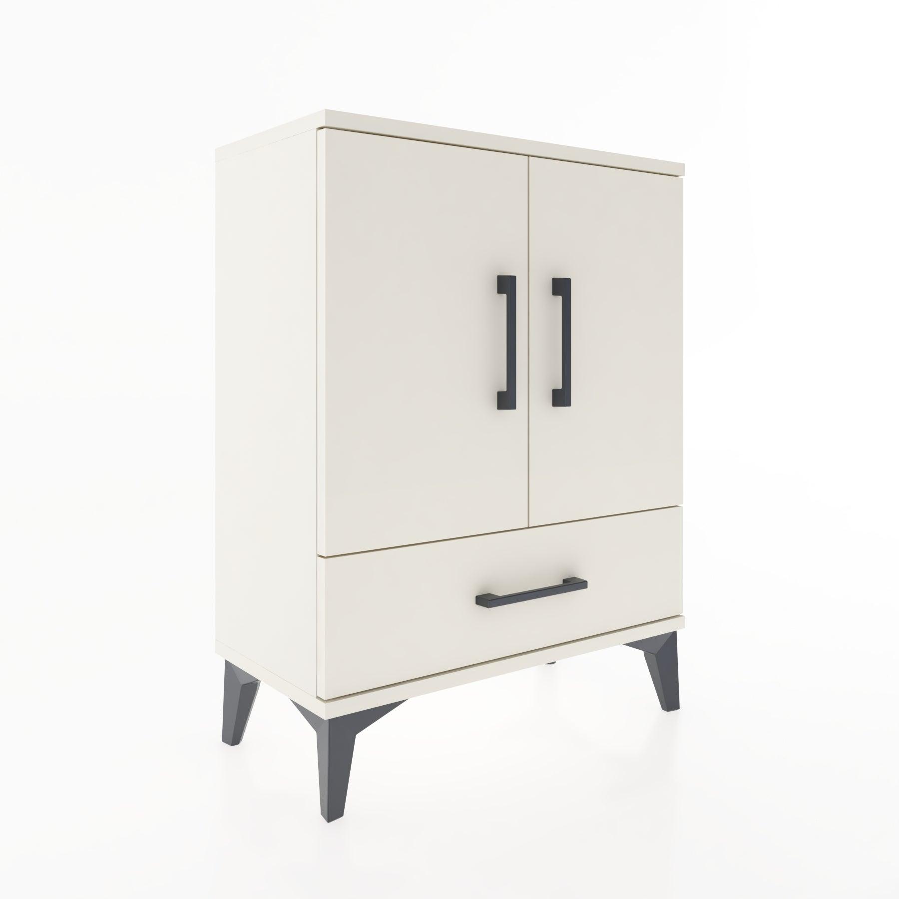 Woodntry Modular Nightstand Moonstone 60x30x68 cm with Cover and Drawer KC20-1