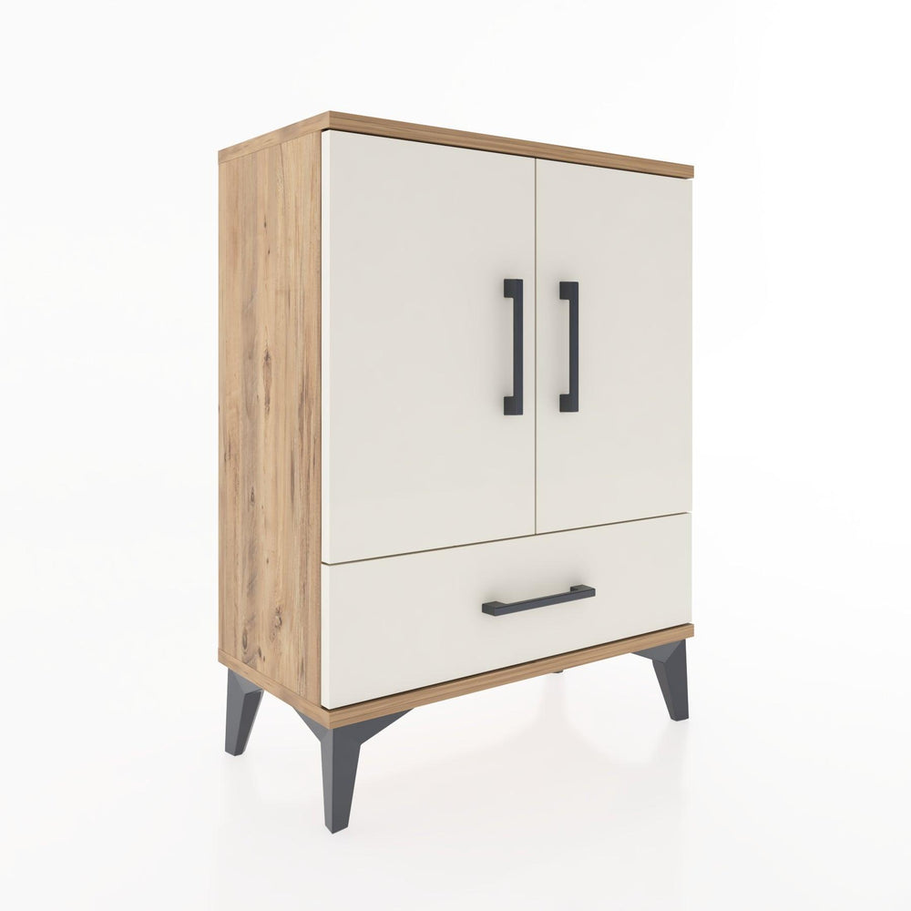 Woodntry Modular Nightstand Pine 60x30x68 cm with Cover and Drawer KC20-3