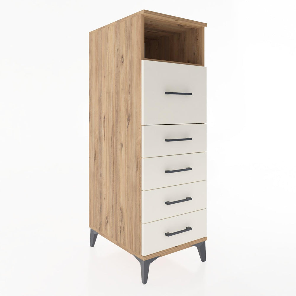 Woodntry Modular Cabinet Pine 44x59x122 cm with Drawers and Shelves CR20-3