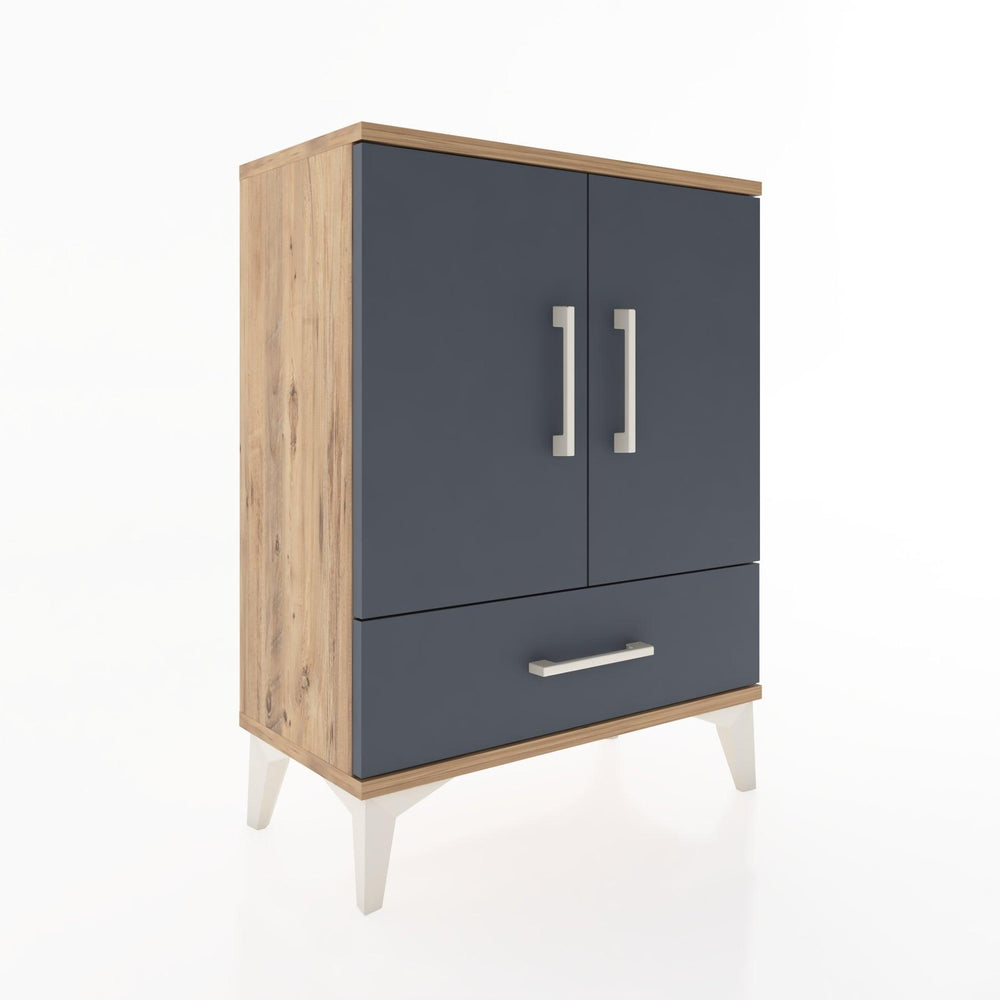 Woodntry Modular Nightstand Pine 60x30x68 cm with Cover and Drawer KC20-3