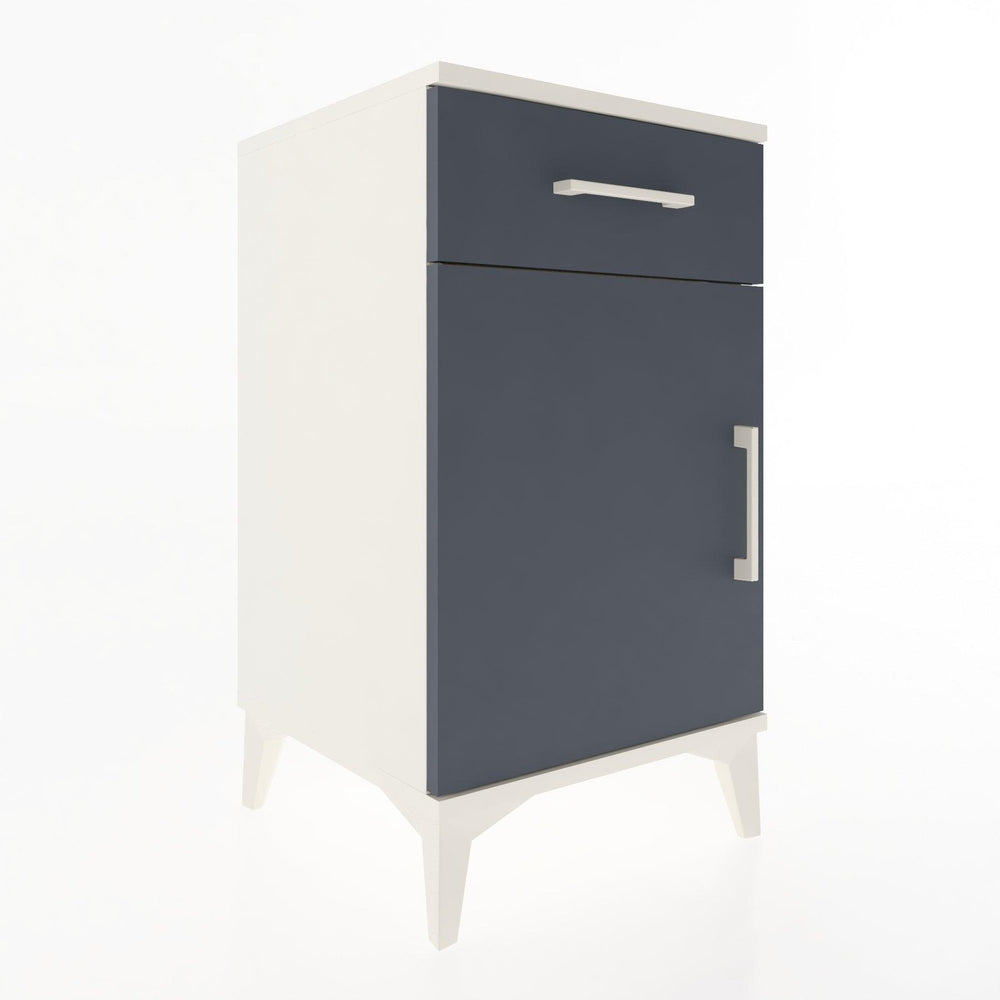 Woodntry Modular Nightstand Moonstone 44x44x68 cm with Cover and Drawer KC21-1