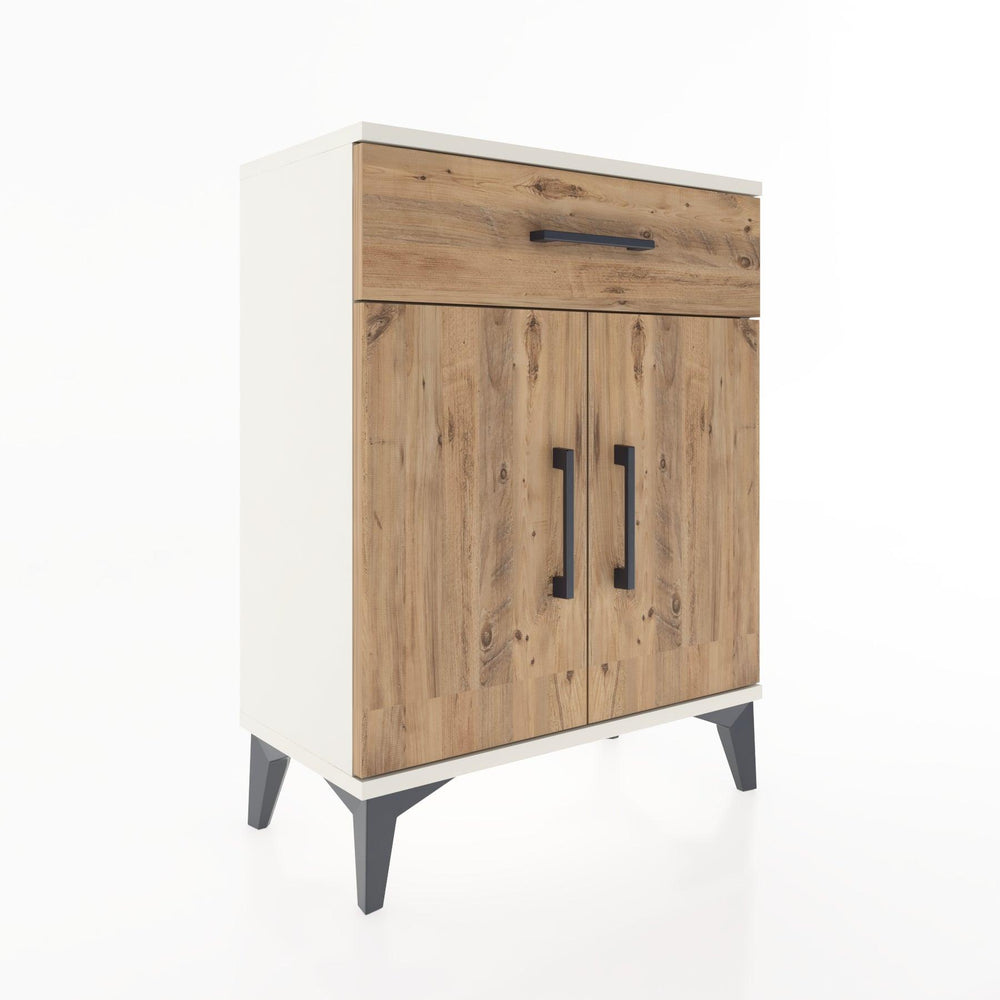Woodntry Modular Nightstand Moonstone 60x30x68 cm with Cover and Drawer KC21-1