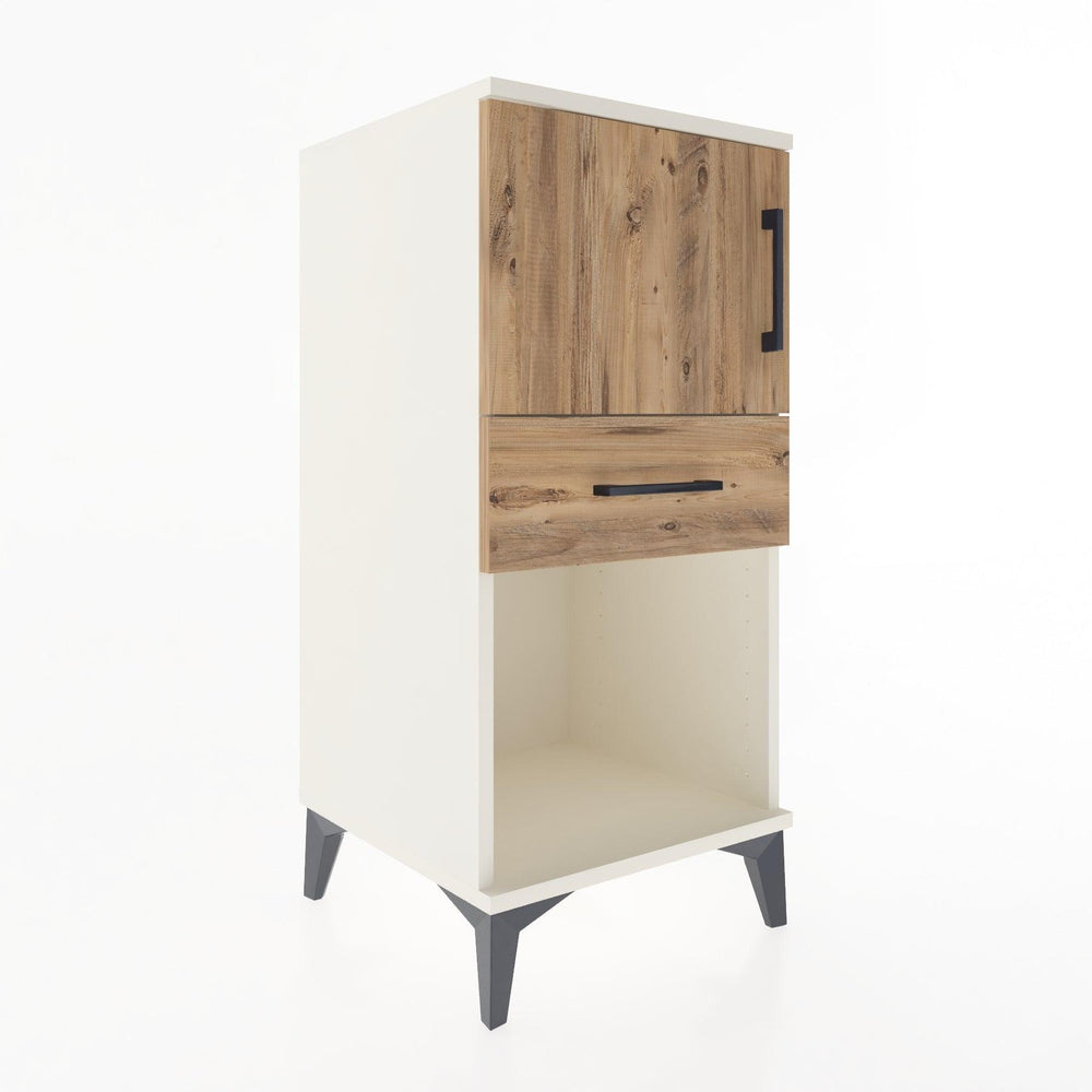 Woodntry Modular Nightstand Moonstone 44x44x84 cm Functional F43-1