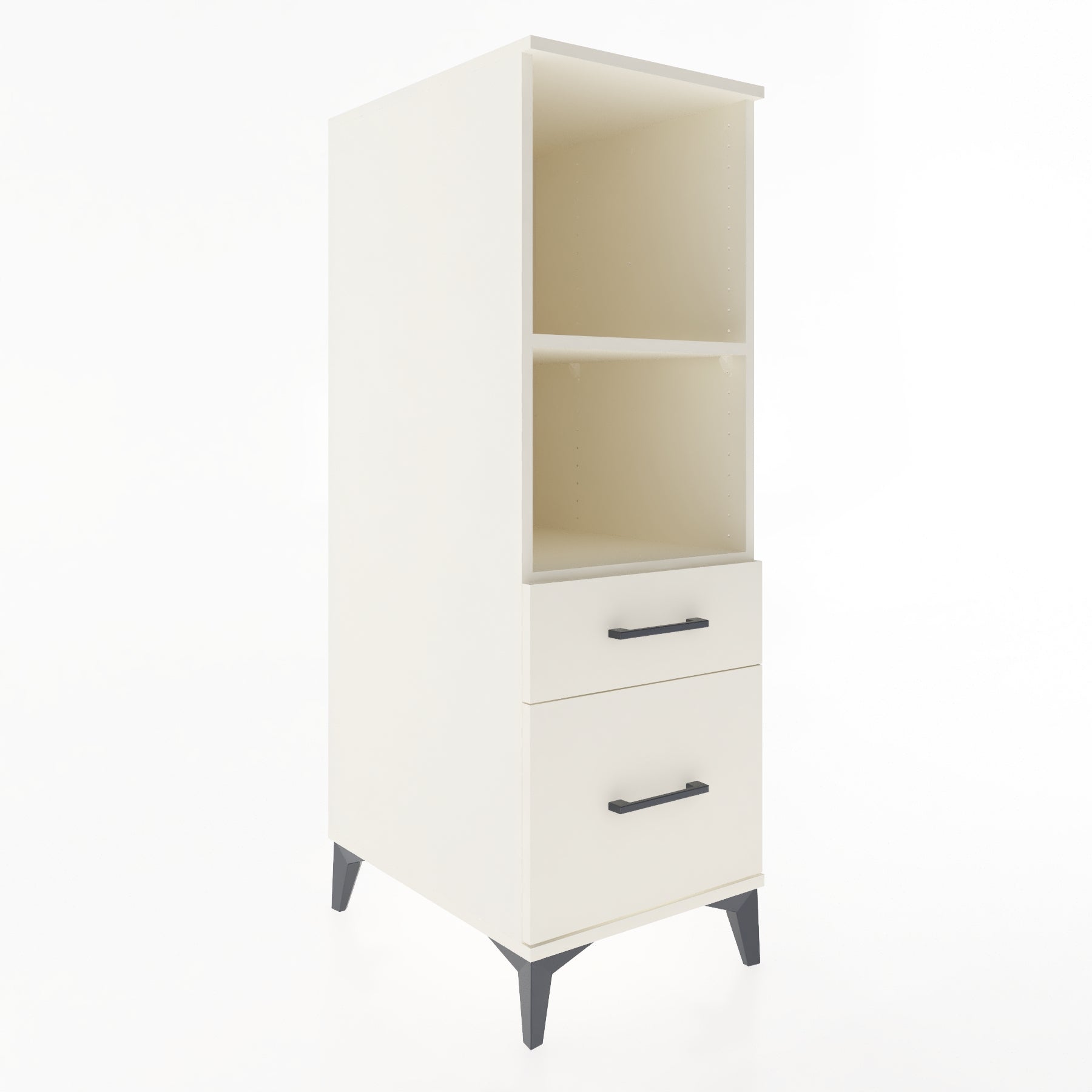 Woodntry Modular Cabinet Moonstone 44x59x122 cm with Drawers and Shelves CR71-1