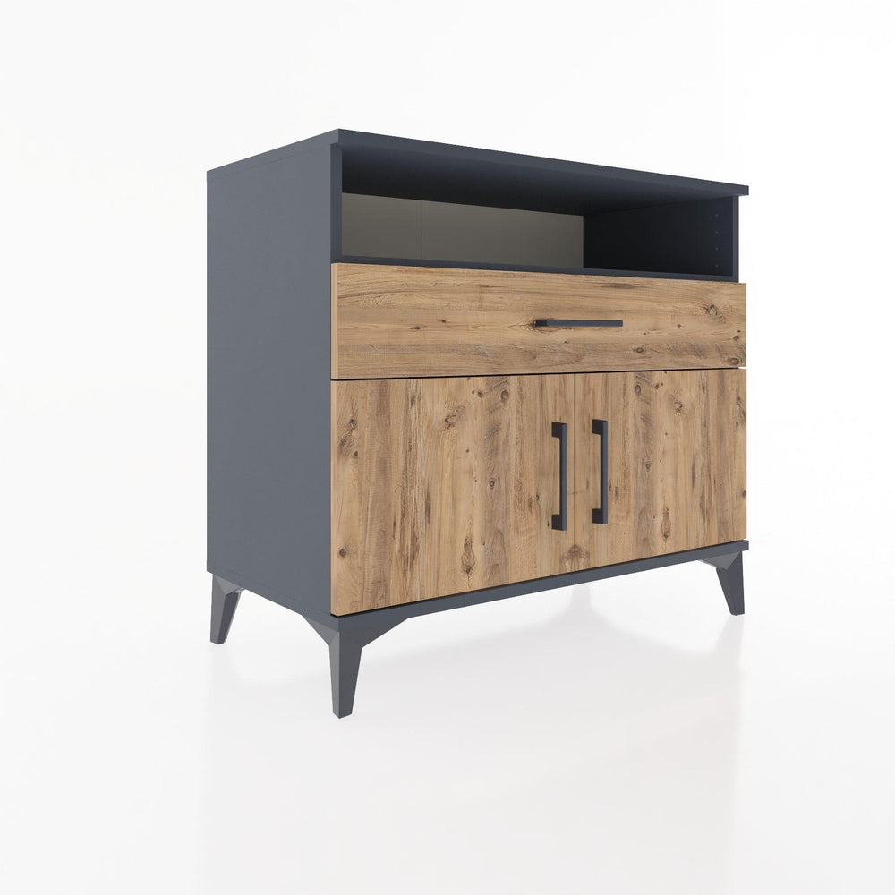 Woodntry Modüler Şifonyer Antrasit 88x44x68 cm Fonksiyonel F21-2