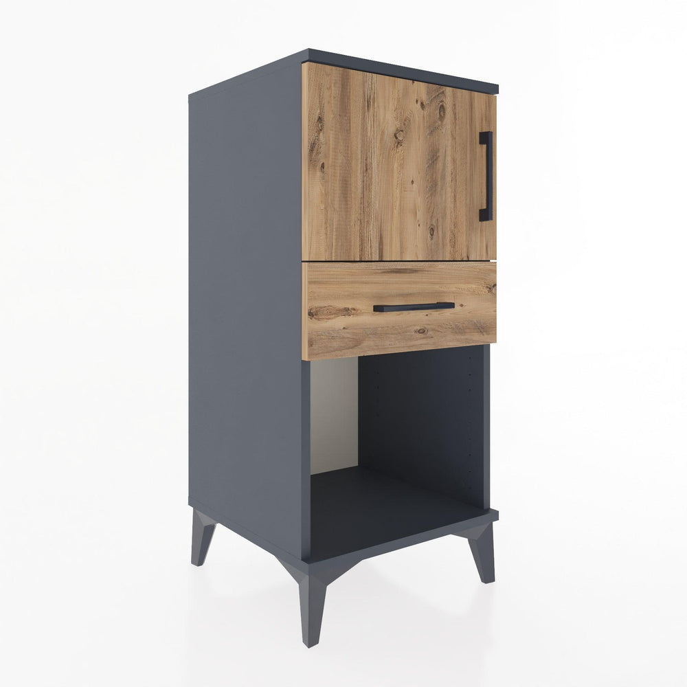 Woodntry Modular Nightstand Anthracite 44x44x84 cm Functional F43-2