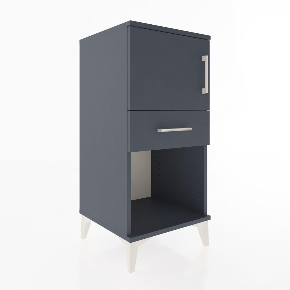 Woodntry Modular Nightstand Anthracite 44x44x84 cm Functional F43-2