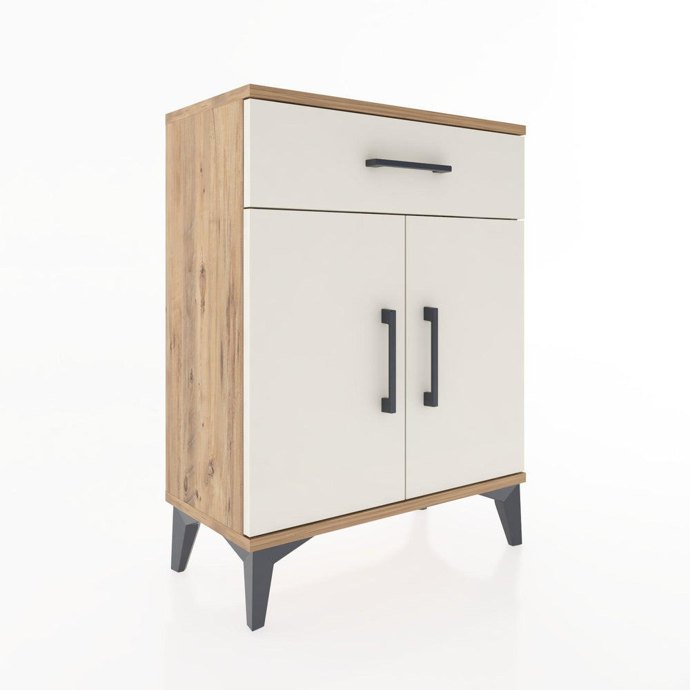 Woodntry Modular Nightstand Pine 60x30x68 cm with Cover and Drawer KC21-3