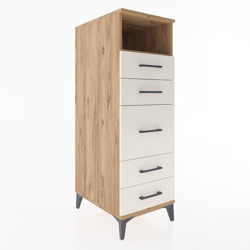 Woodntry Modular Cabinet Pine 44x59x122 cm with Drawers and Shelves CR21-3