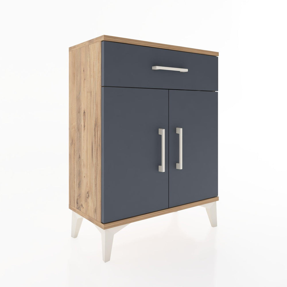 Woodntry Modular Nightstand Pine 60x30x68 cm with Cover and Drawer KC21-3