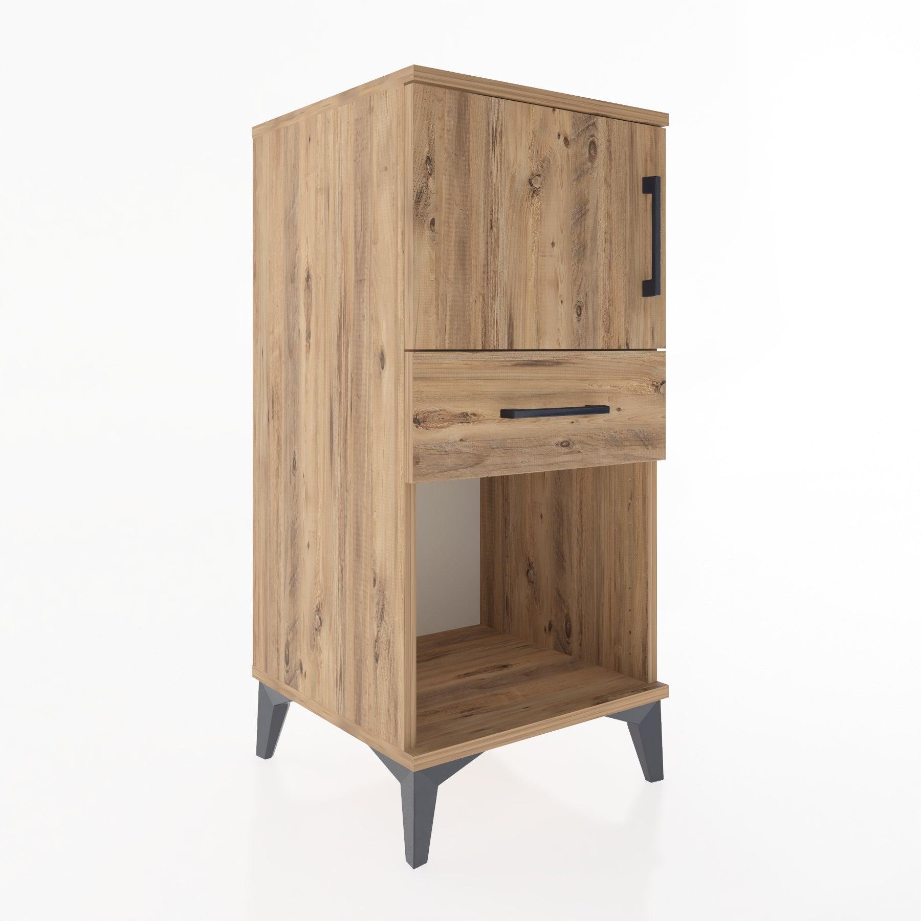 Woodntry Modular Nightstand Pine 44x44x84 cm Functional F43-3