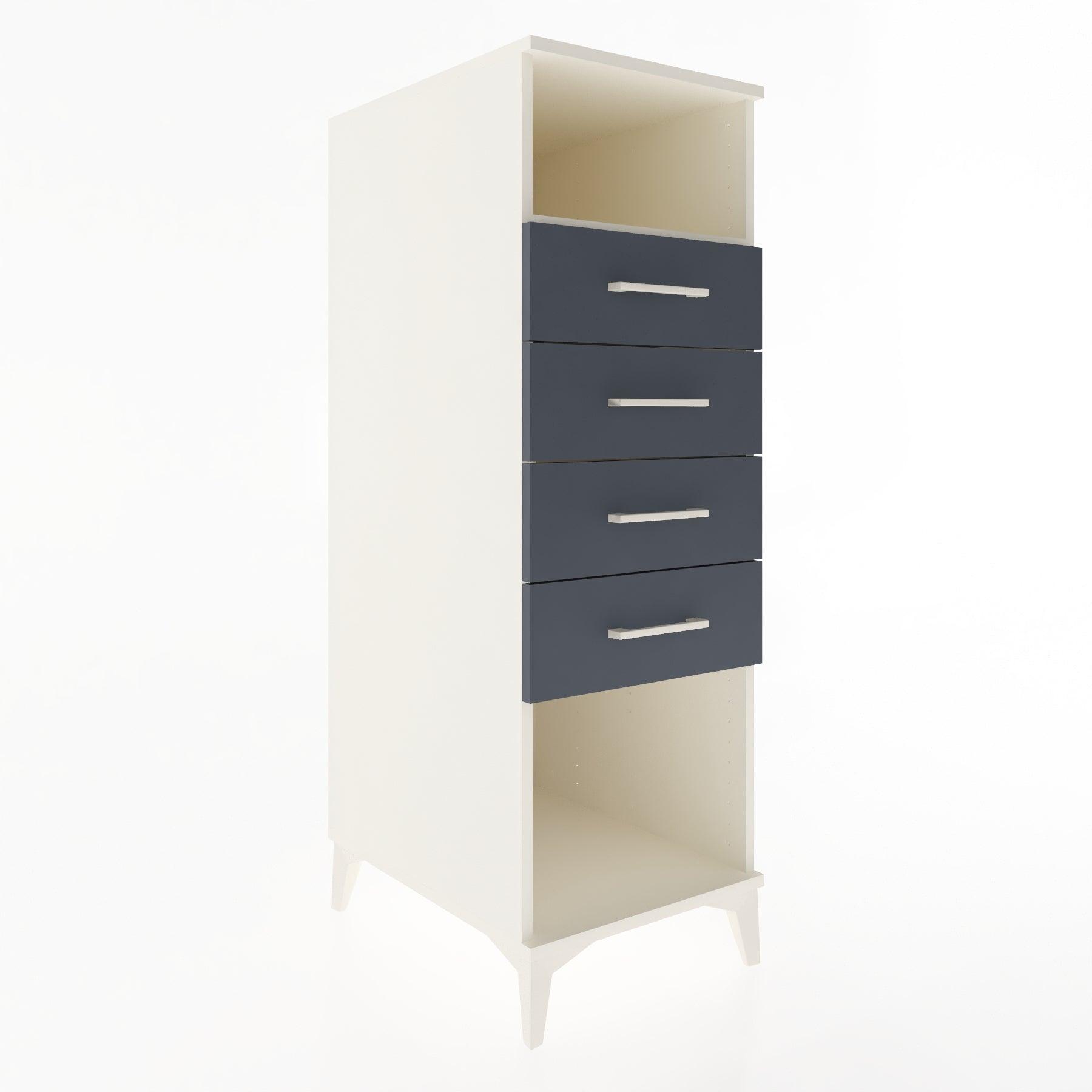 Woodntry Modular Cabinet Moonstone 44x59x122 cm with Drawers and Shelves CR122-1