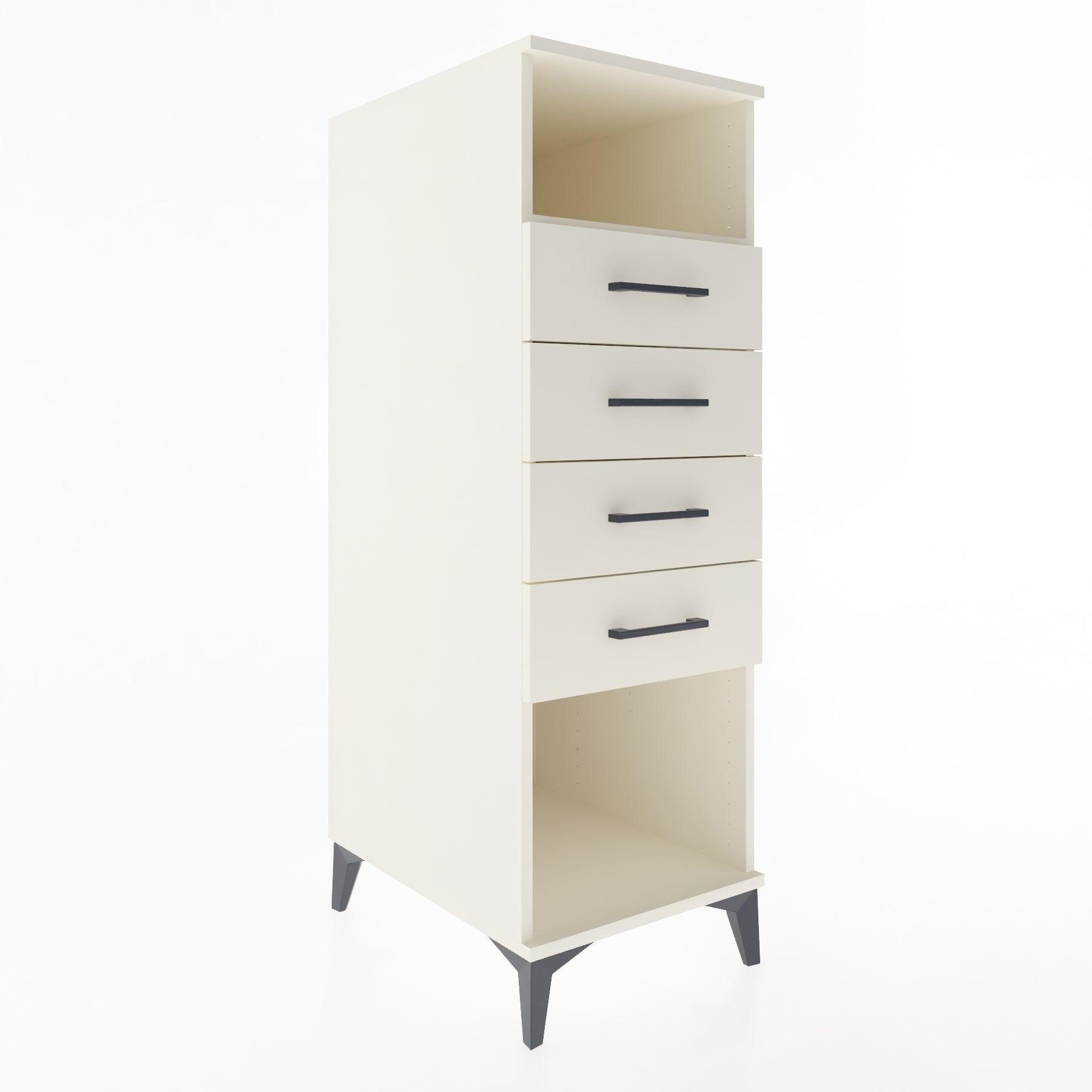 Woodntry Modular Cabinet Moonstone 44x59x122 cm with Drawers and Shelves CR122-1