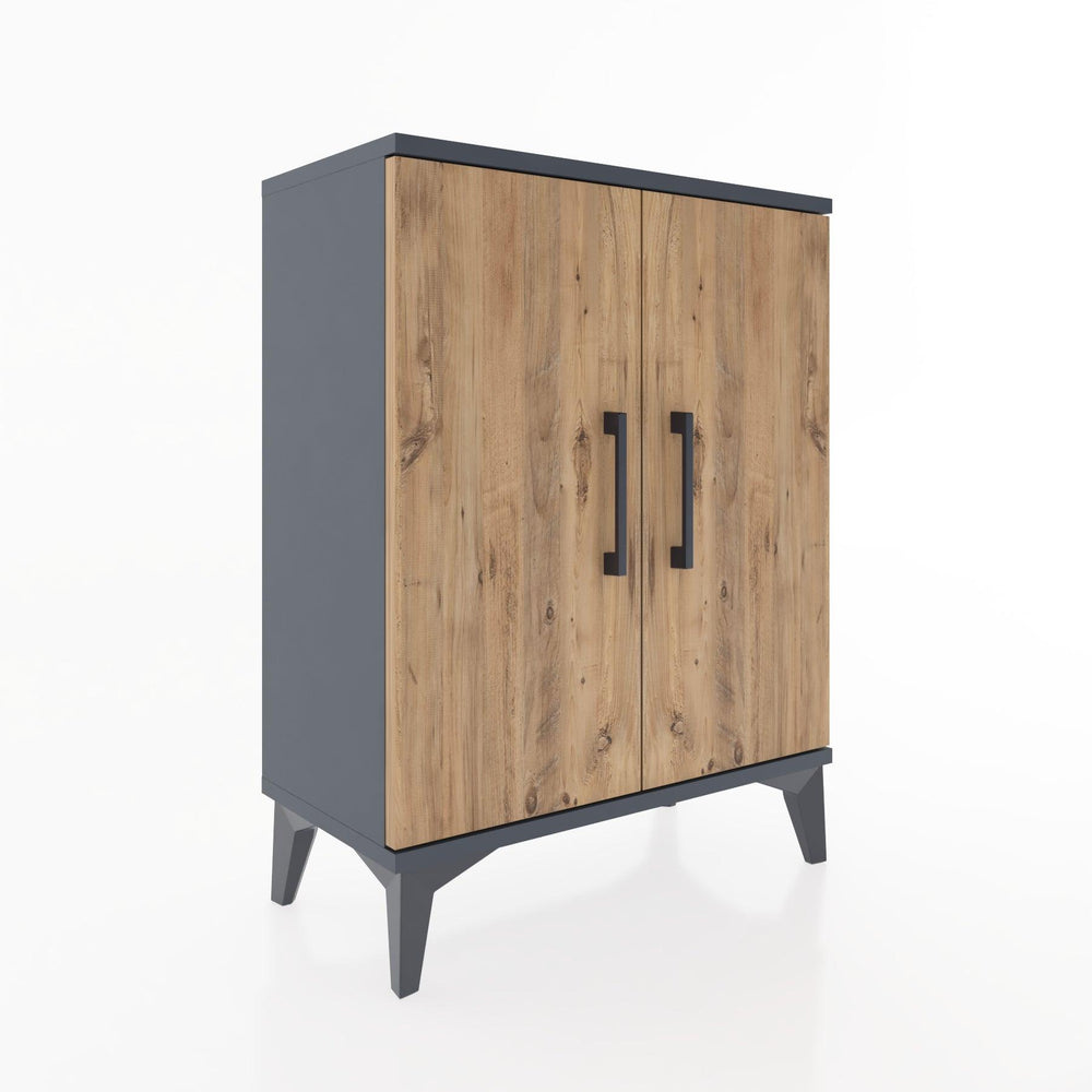 Woodntry Modular Nightstand Anthracite 60x30x68 cm with Lid K22-2