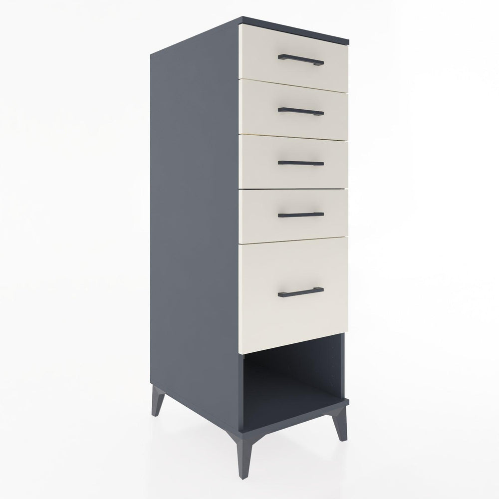 Woodntry Modular Cabinet Anthracite 44x30x122 cm with Drawers and Shelves CR22-2