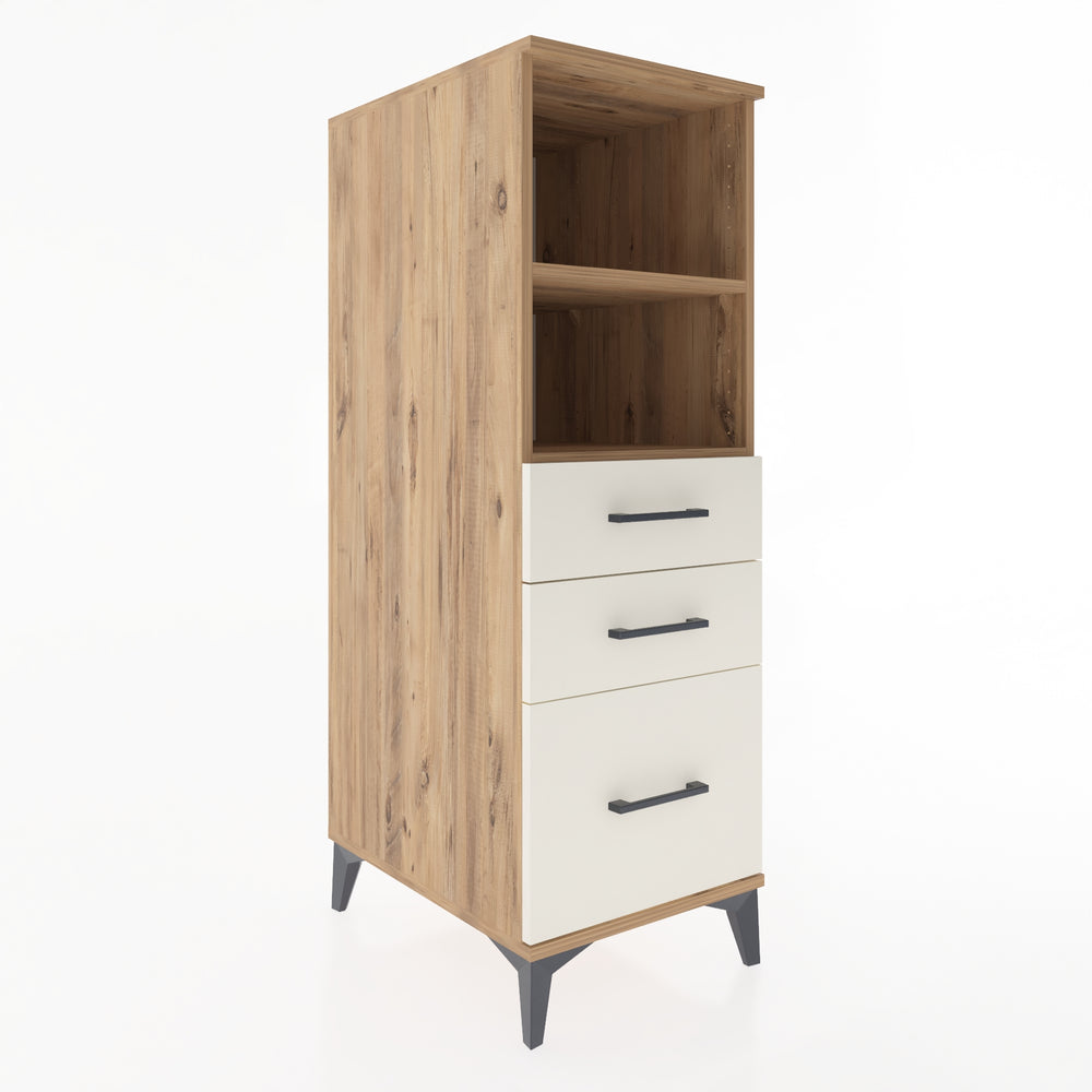 Woodntry Modular Cabinet Pine 44x59x122 cm with Drawers and Shelves CR72-3