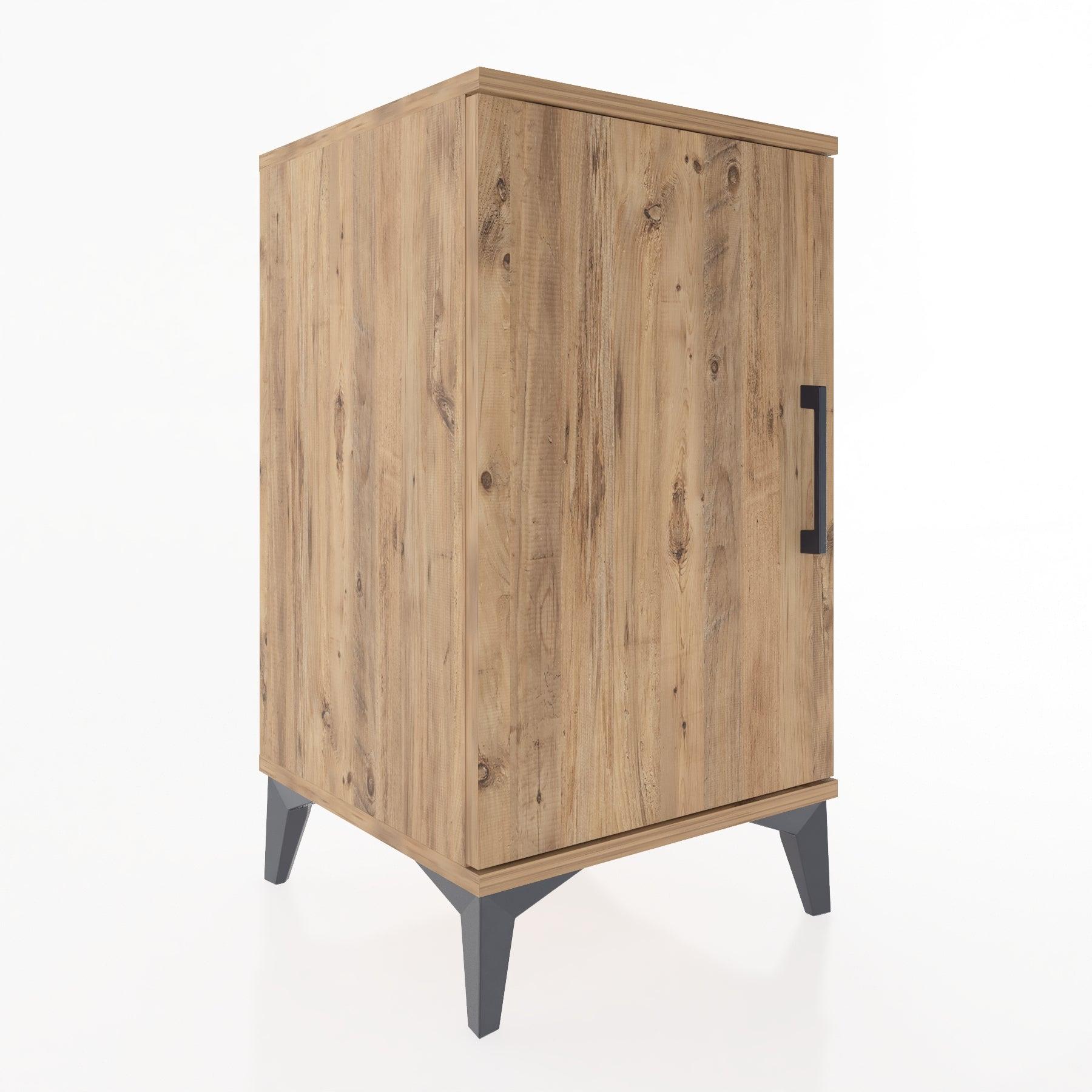 Woodntry Modular Nightstand Pine 44x44x68 cm With Cover K22-3