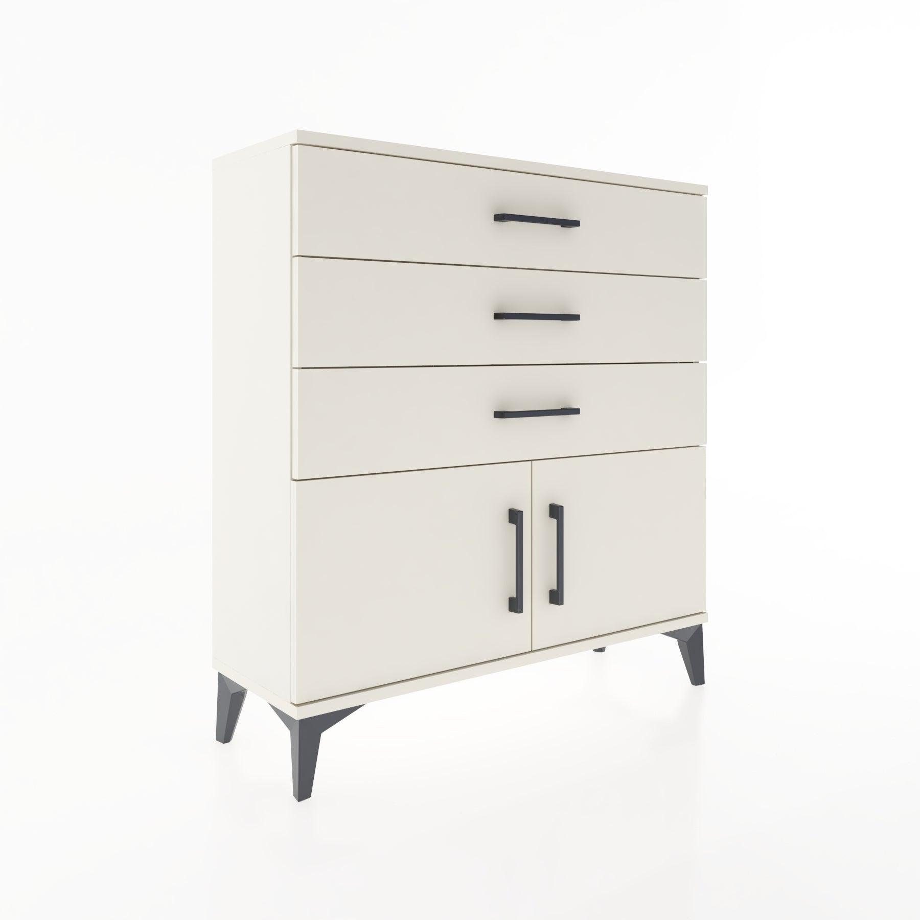 Woodntry Modular Dresser Moonstone 88x30x84 cm with Cover and Drawer KC23-1