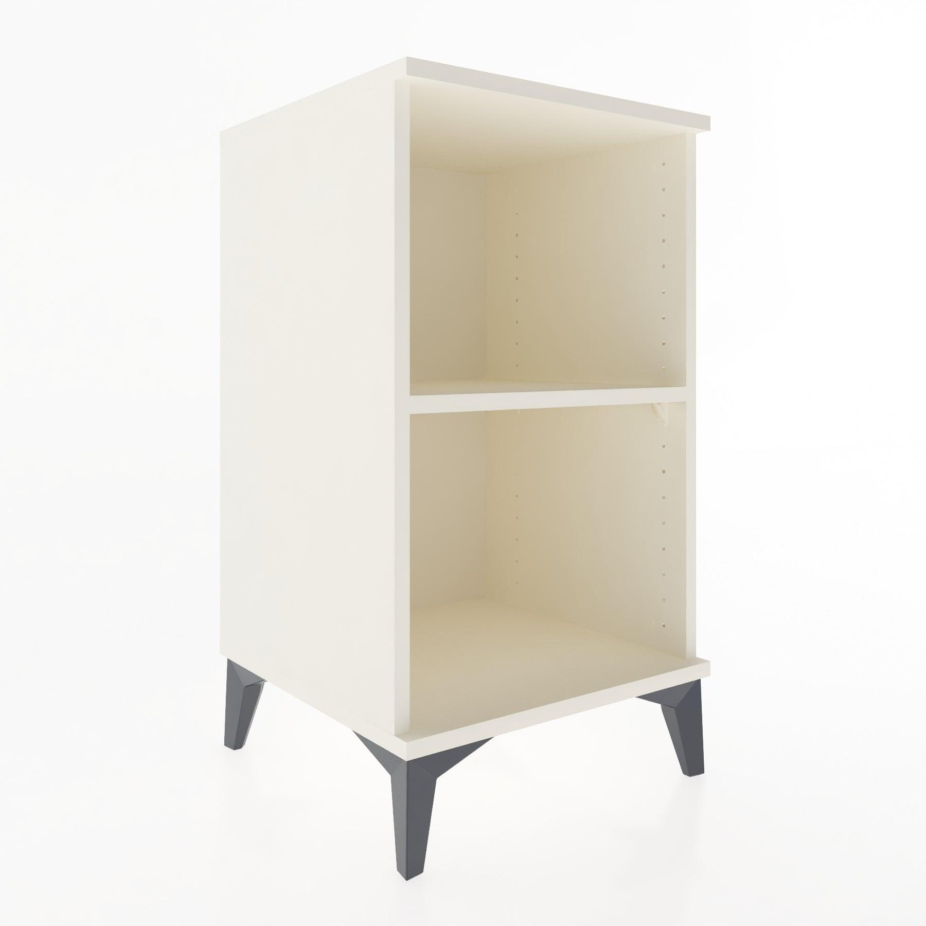 Woodntry Modular Nightstand Moonstone 44x44x68 cm with Shelf R23-1