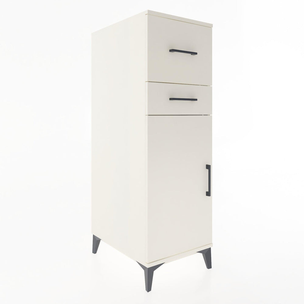 Woodntry Modüler Dolap Aytaşı 44x59x122 cm Kapaklı ve Çekmeceli KC123-1