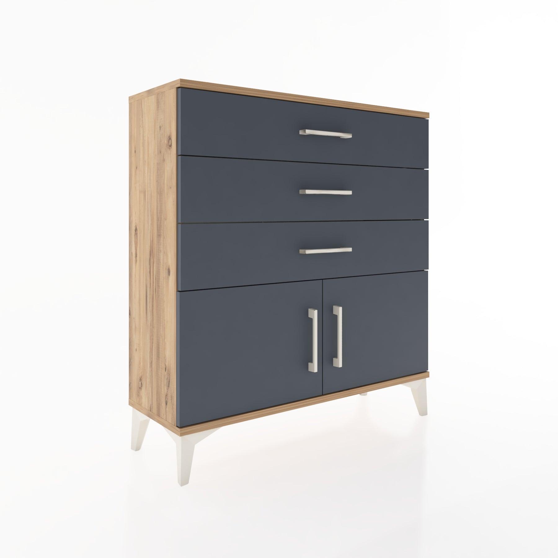 Woodntry Modular Dresser Pine 88x30x84 cm with Cover and Drawer KC23-3