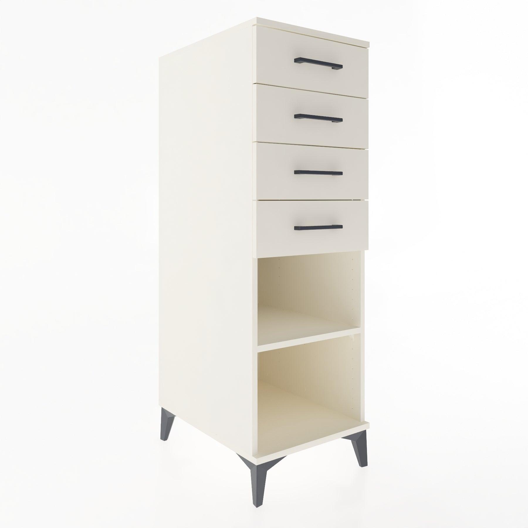 Woodntry Modular Cabinet Moonstone 44x59x122 cm with Drawers and Shelves CR124-1