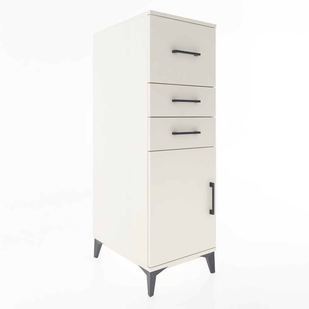 Woodntry Modular Cabinet Moonstone 44x30x122 cm with Doors and Drawers KC24-1