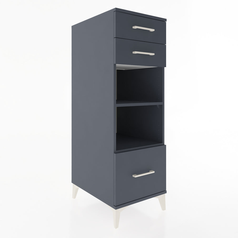 Woodntry Modular Cabinet Anthracite 44x59x122 cm with Drawers and Shelves CR74-2