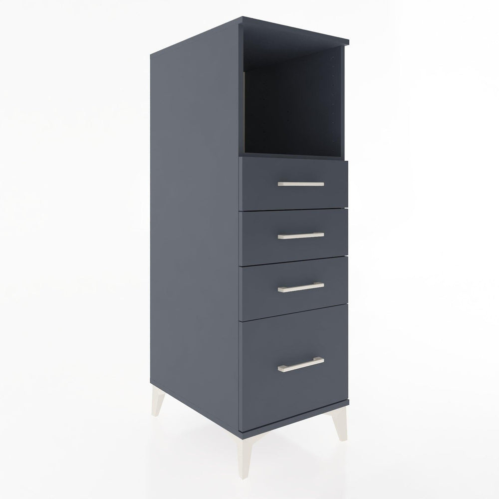Woodntry Modular Cabinet Anthracite 44x30x122 cm with Drawers and Shelves CR75-2