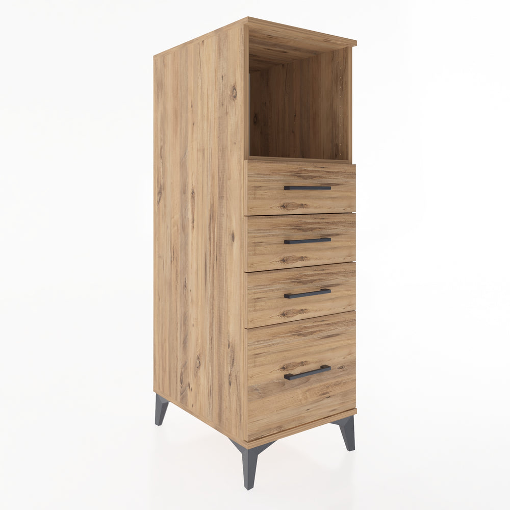 Woodntry Modular Cabinet Pine 44x59x122 cm with Drawers and Shelves CR75-3
