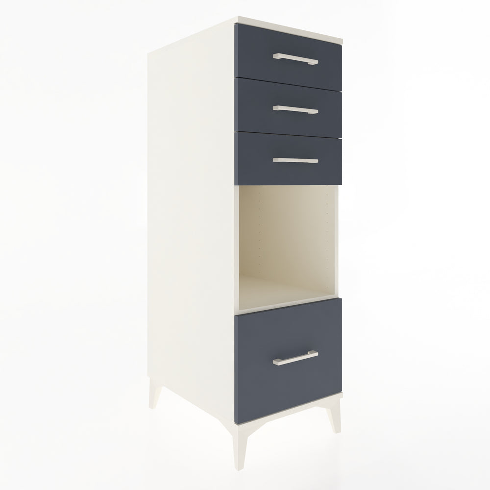Woodntry Modular Cabinet Moonstone 44x59x122 cm with Drawers and Shelves CR76-1
