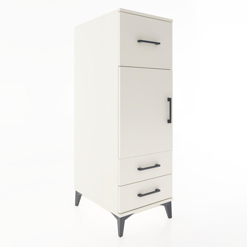 Woodntry Modüler Dolap Aytaşı 44x59x122 cm Kapaklı ve Çekmeceli KC26-1