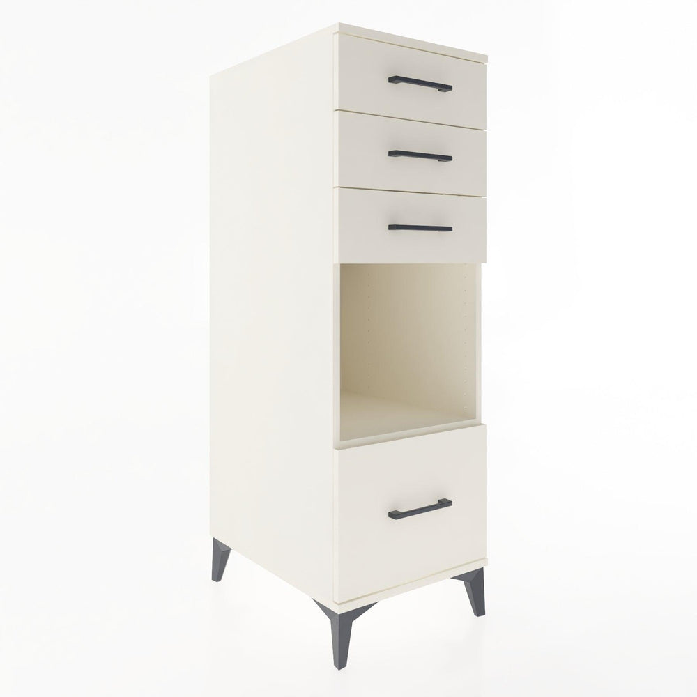 Woodntry Modular Cabinet Moonstone 44x30x122 cm with Drawers and Shelves CR76-1