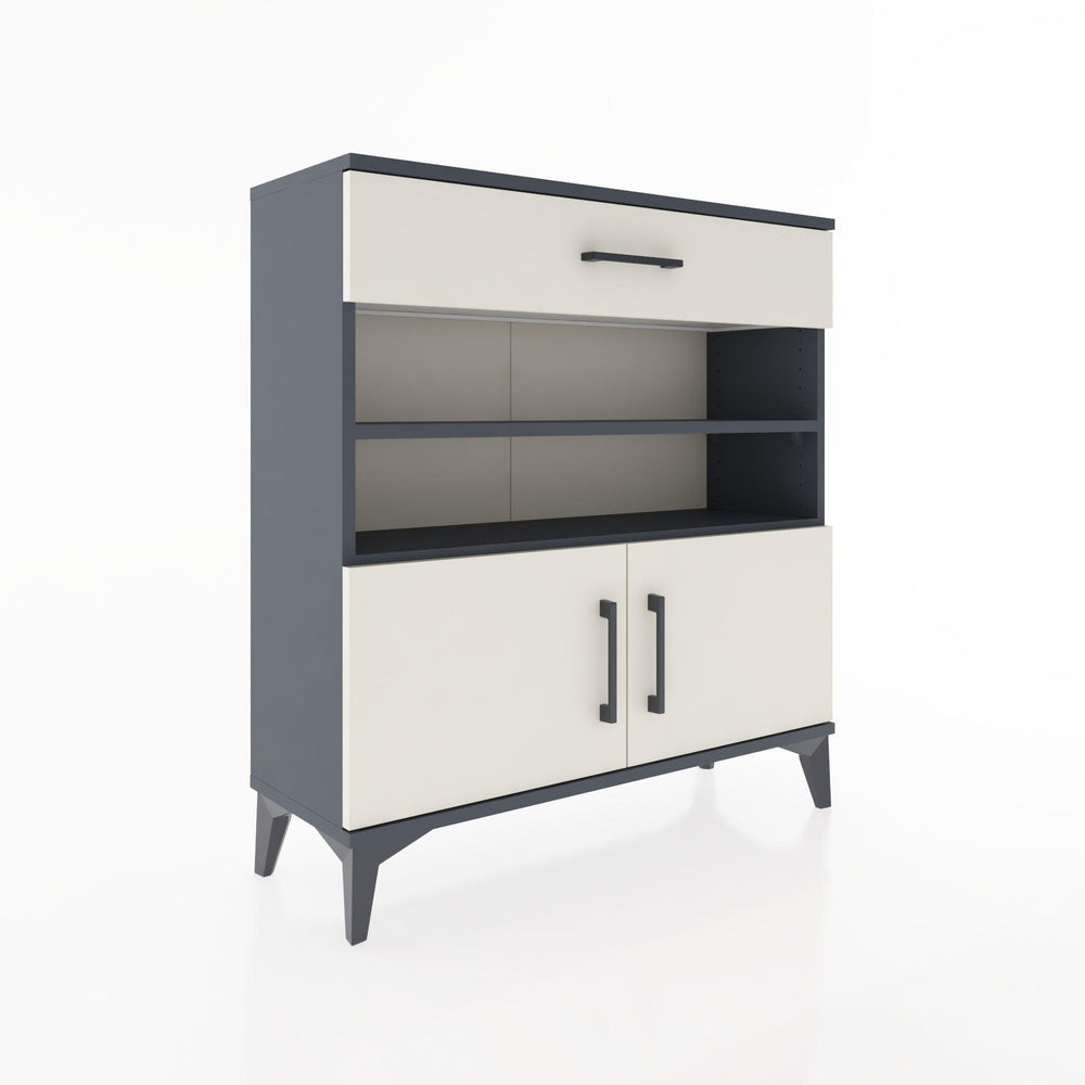 Woodntry Modüler Şifonyer Antrasit 88x30x84 cm Fonksiyonel F26-2