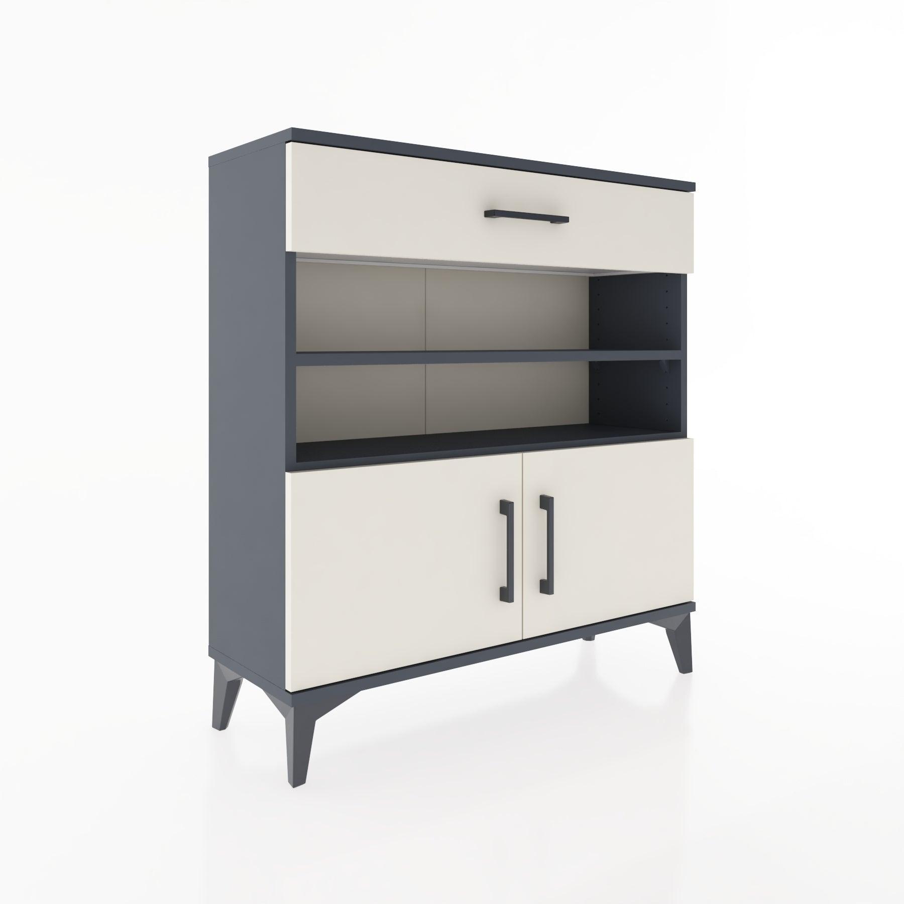 Woodntry Modular Dresser Anthracite 88x30x84 cm Functional F26-2