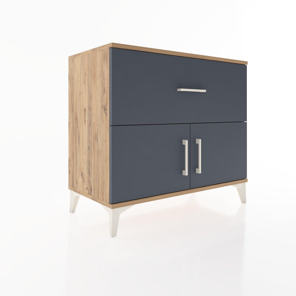 Woodntry Modüler Şifonyer Çam 88x44x68 cm Kapaklı ve Çekmeceli KC26-3