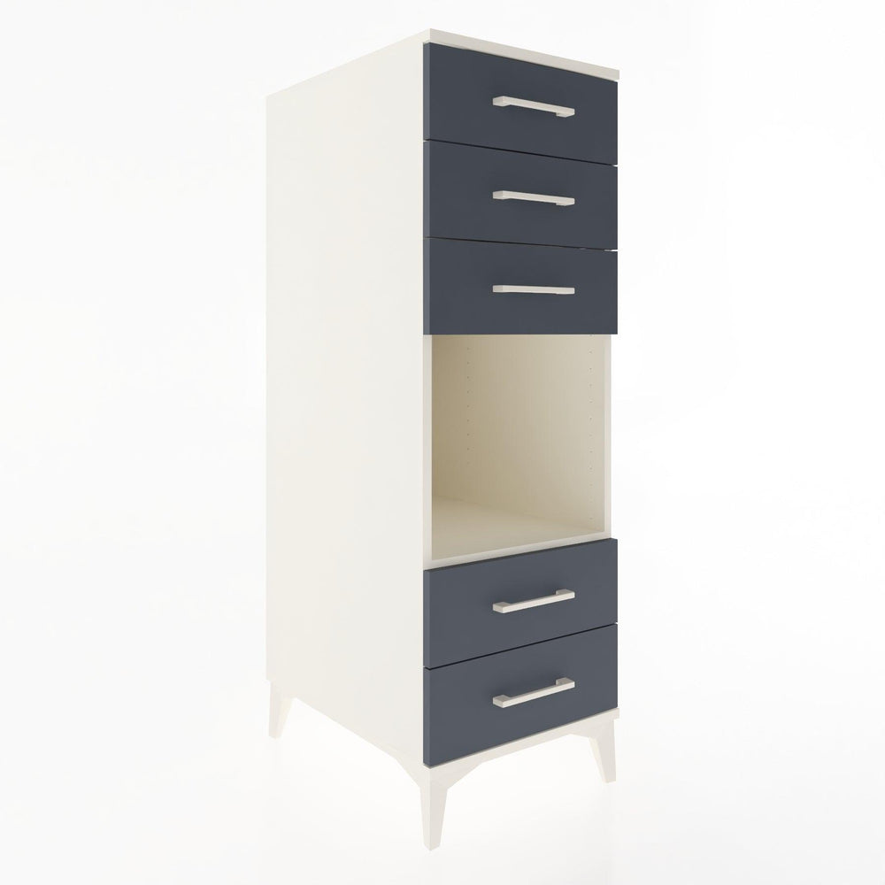 Woodntry Modular Cabinet Moonstone 44x59x122 cm with Drawers and Shelves CR127-1