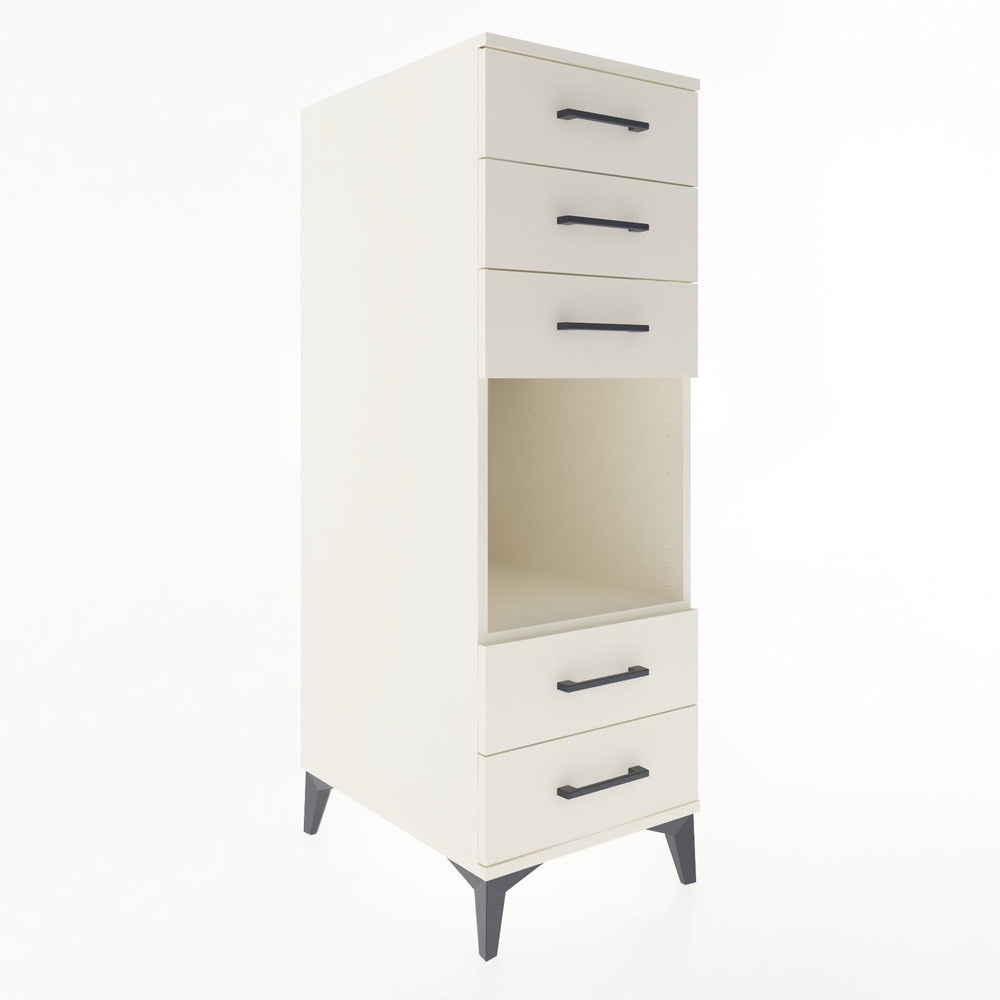 Woodntry Modular Cabinet Moonstone 44x59x122 cm with Drawers and Shelves CR127-1