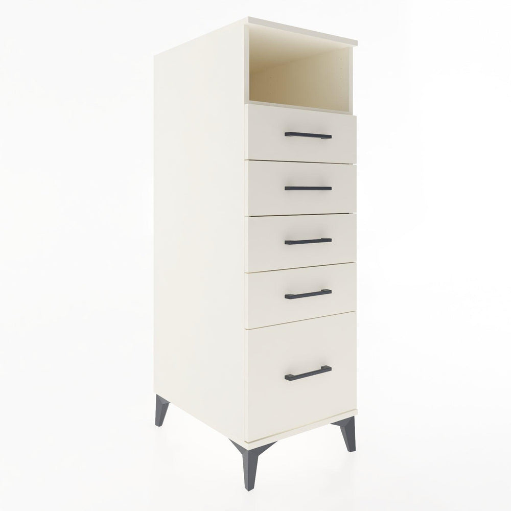 Woodntry Modular Cabinet Moonstone 44x30x122 cm with Drawers and Shelves CR77-1