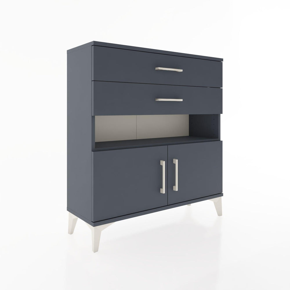 Woodntry Modüler Şifonyer Antrasit 88x30x84 cm Fonksiyonel F27-2