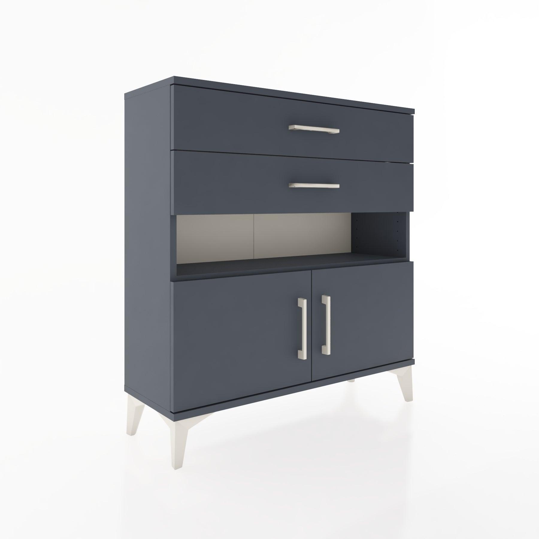 Woodntry Modular Dresser Anthracite 88x30x84 cm Functional F27-2