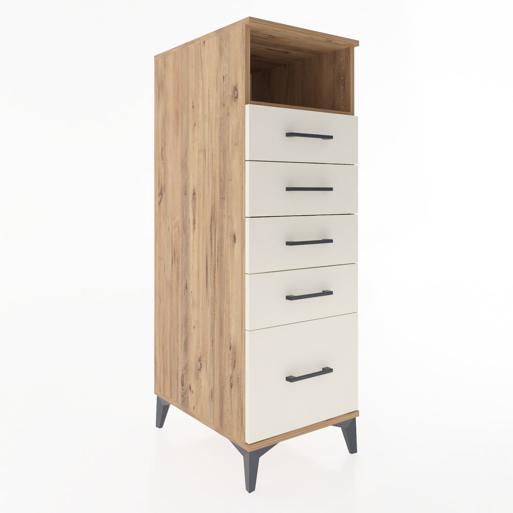 Woodntry Modular Cabinet Pine 44x59x122 cm with Drawers and Shelves CR77-3
