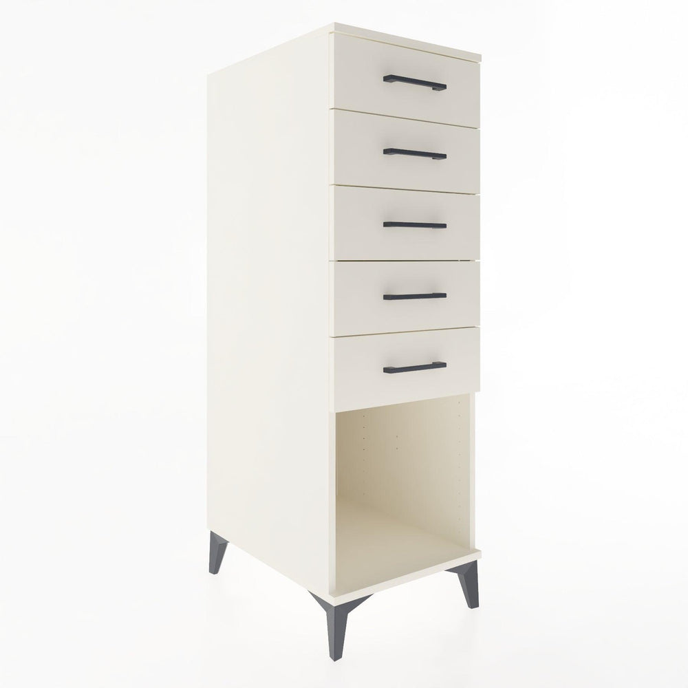 Woodntry Modular Cabinet Moonstone 44x59x122 cm with Drawers and Shelves CR128-1