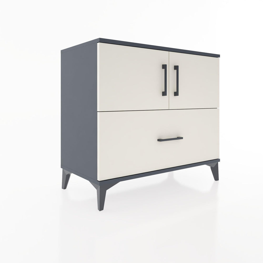 Woodntry Modular Dresser Anthracite 88x44x68 cm with Cover and Drawer KC28-2