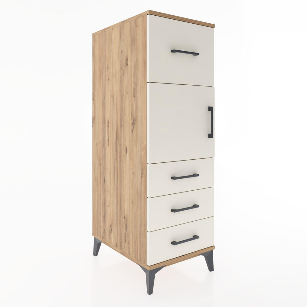 Woodntry Modular Cabinet Pine 44x59x122 cm with Doors and Drawers KC28-3